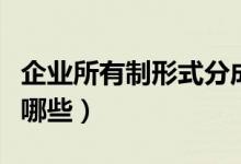 企業(yè)所有制形式分成三類（企業(yè)所有制形式有哪些）