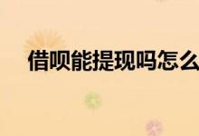 借唄能提現(xiàn)嗎怎么提現(xiàn)(借唄能提現(xiàn)嗎)