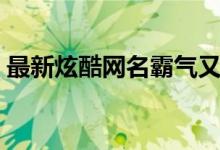 最新炫酷網名霸氣又迷人（有什么炫酷網名）