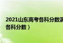 2021山東高考各科分?jǐn)?shù)滿(mǎn)分多少（2022年山東高考總分及各科分?jǐn)?shù)）