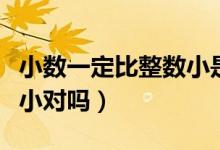 小數(shù)一定比整數(shù)小是對的嗎（小數(shù)一定比整數(shù)小對嗎）