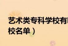 藝術(shù)類?？茖W(xué)校有哪些（2022藝術(shù)類專科院校名單）