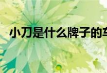 小刀是什么牌子的車子（小刀是什么意思）