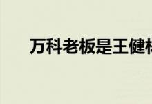 萬科老板是王健林嗎（萬科老板是誰）
