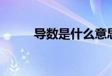 導數(shù)是什么意思（具有什么性質）