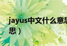 jayus中文什么意思（jayus印尼語是什么意思）