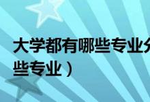 大學(xué)都有哪些專(zhuān)業(yè)分別詳細(xì)介紹（大學(xué)都有哪些專(zhuān)業(yè)）