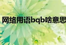 網(wǎng)絡用語bqb啥意思（rbq啥意思 網(wǎng)絡用語）