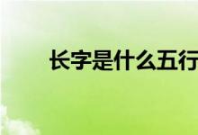 長字是什么五行（長字是什么結(jié)構(gòu)）