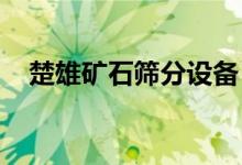 楚雄礦石篩分設(shè)備（蔡徐坤ssf什么意思）