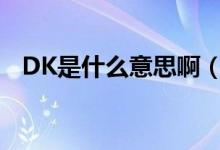 DK是什么意思?。╠k是什么意思二次元）