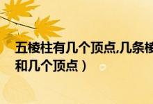 五棱柱有幾個頂點,幾條棱,幾個面（六棱柱有幾條棱幾個面和幾個頂點）