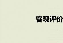 客觀評(píng)價(jià)是什么意思？