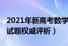 2021年新高考數(shù)學試題分析（2021高考數(shù)學試題權(quán)威評析）