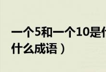 一個5和一個10是什么成語(一個5一個10是什么成語)