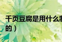 千頁(yè)豆腐是用什么制成（千頁(yè)豆腐是用什么做的）