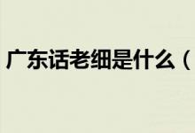 廣東話老細是什么（廣東話老細是什么意思）