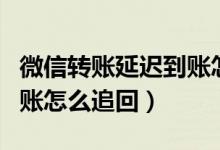 微信轉(zhuǎn)賬延遲到賬怎么處理（微信轉(zhuǎn)賬延遲到賬怎么追回）