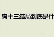 狗十三結(jié)局到底是什么（狗十三結(jié)局是什么）