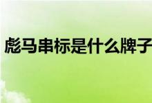 彪馬串標(biāo)是什么牌子（彪馬串標(biāo)是什么意思）