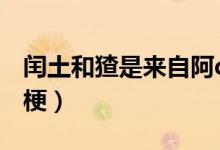 閏土和猹是來自阿q正傳嗎（閏土和猹是什么梗）