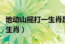 地動(dòng)山搖打一生肖是什么動(dòng)物（地動(dòng)山搖打一生肖）