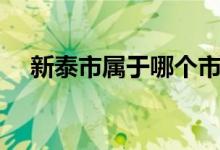 新泰市屬于哪個市（新泰市屬于哪個市）