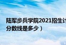 陸軍步兵學(xué)院2021招生計劃（2021陸軍步兵學(xué)院各省錄取分數(shù)線是多少）