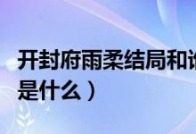 開(kāi)封府雨柔結(jié)局和誰(shuí)在一起（開(kāi)封府雨柔結(jié)局是什么）