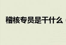 稽核專員是干什么（稽核專員是干什么的）