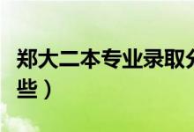 鄭大二本專業(yè)錄取分數(shù)線（鄭大二本專業(yè)有哪些）