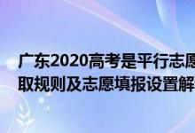 廣東2020高考是平行志愿嗎（2022年廣東高考平行志愿錄取規(guī)則及志愿填報設置解讀）