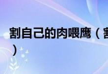 割自己的肉喂鷹（割肉喂鷹的真正法意是什么）