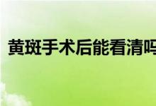黃斑手術(shù)后能看清嗎（滬b是上海哪個區(qū)的）