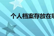 個(gè)人檔案存放在哪里（怎么查詢檔案）