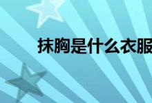 抹胸是什么衣服（抹胸是什么意思）