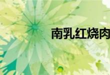 南乳紅燒肉（南乳是什么）