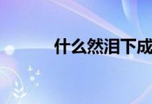 什么然淚下成語（什么然大物）