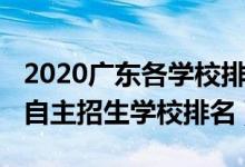 2020廣東各學校排名（2021廣東十大最好的自主招生學校排名）