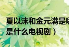 夏以沫和金元滿是哪部電視?。ń鹪獫M夏以沫是什么電視?。?class=