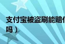 支付寶被盜刷能賠付嗎（支付寶被盜刷能查到嗎）
