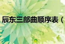 辰東三部曲順序表（辰東三部曲順序怎么看）