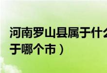河南羅山縣屬于什么市什么區(qū)（河南羅山縣屬于哪個市）