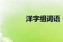 洋字組詞語(yǔ)（漢字洋組詞語(yǔ)）