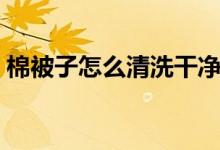 棉被子怎么清洗干凈（棉被子如何清洗干凈）