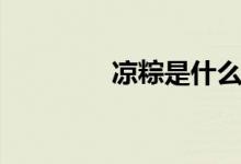 涼粽是什么（涼粽是什么）