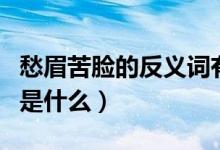愁眉苦臉的反義詞有什么（愁眉苦臉的反義詞是什么）
