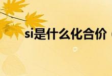 si是什么化合價（si是什么化學元素）