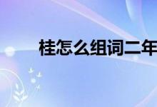 桂怎么組詞二年級的(桂怎么組詞)