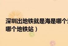 深圳出地鐵就是海是哪個地鐵站路線（深圳出地鐵就是海是哪個地鐵站）